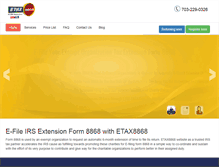 Tablet Screenshot of etax8868.com